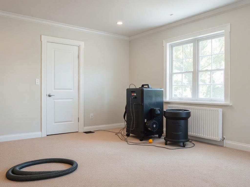 Air scrubber and odor neutralizing equipment running in a clean room